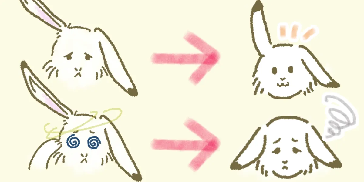 めまいを伴う突発性難聴の予後が気になる様子のイラスト