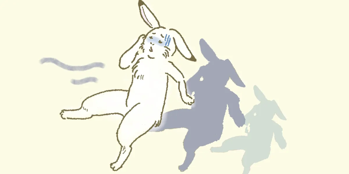 突発性難聴でふらつきが治らない様子のイラスト