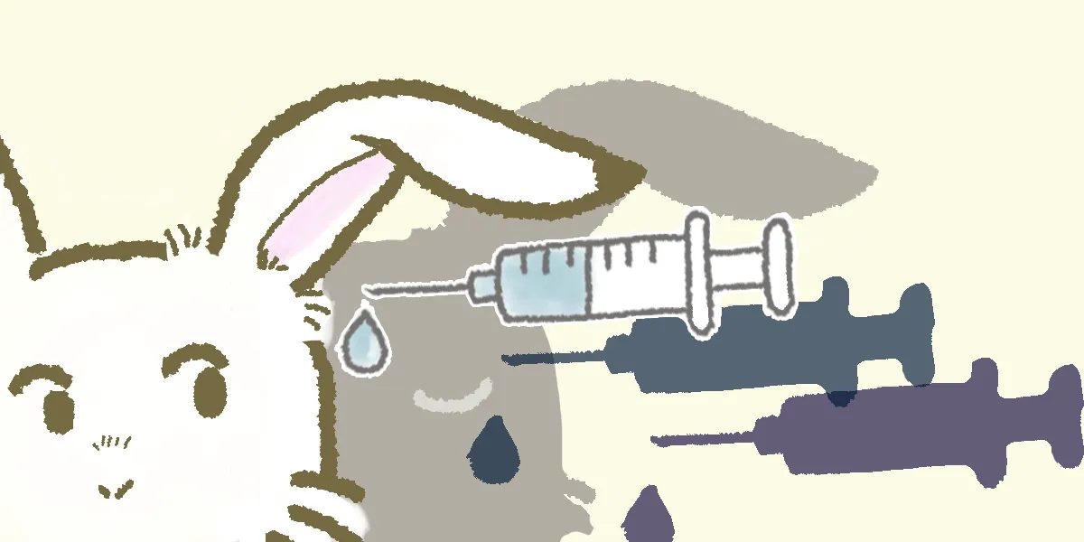 鼓室内投与は効果がある反面、リスクがあることを示唆するイラスト