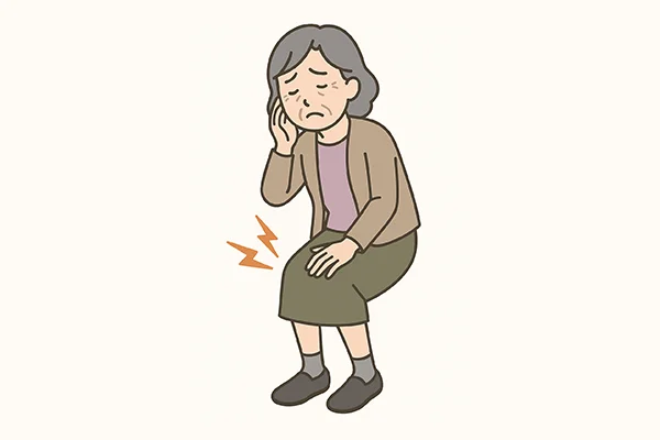 特発性膝骨壊死で膝の内側痛に悩む中高年女性