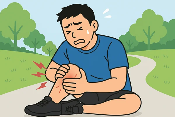 鵞足炎による膝の内側の痛み