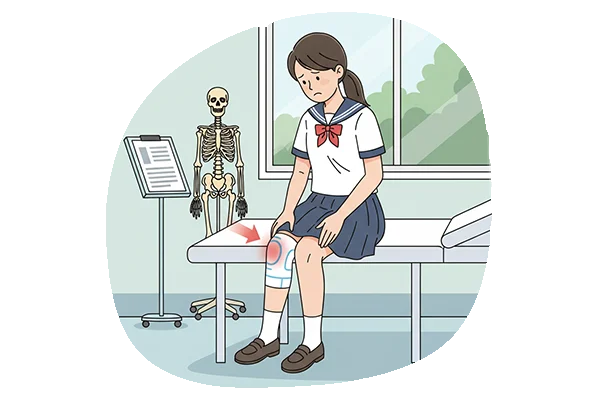 反復性膝蓋骨脱臼による膝のズレや痛み